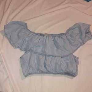 Off the shoulder crop top